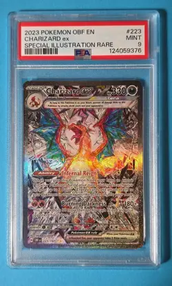 Pokemon SV Scarlet Violet Obsidian Flames SIR Charizard ex 223/197 PSA 9 Mint - Image 2