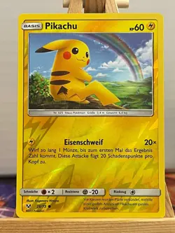 Pikachu 28/73 Schimmernde Legenden Reverse Holo Deutsch Exc Pokemon - Image 1