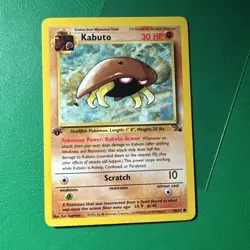 Pokemon TCG Kabuto 1st Edition 50/62 Fossil WOTC NM - Image 1