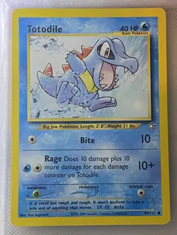 Totodile (80), Pokemon Common Neo Genesis 080/111 MP - Image 1