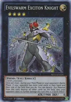 Yu-Gi-Oh! Evilswarm Exciton Knight MP14-EN224 Secret Rare - Image 1