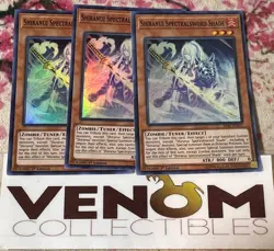 3x (M/NM) Shiranui Spectralsword Shade SAST-EN017 Super Rare 1st Edition YuGiOh - Image 1
