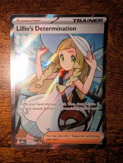 Pokemon Lillie's Determination 169/132 Ultra Rare Mega Evolution Holo Mint Card - Image 1