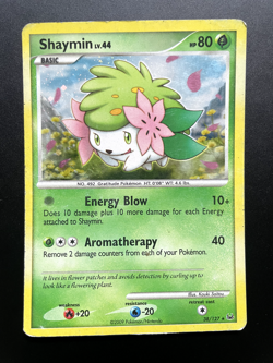 Shaymin 38/127 Cosmos Holo Rare Platinum Base Set Pokemon Card 2009 - Image 1