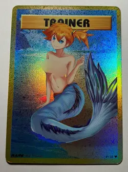 SEXY HEROINE WAIFU Mermaid Misty POKEMON ACG PREMIUM HOLOFOIL CARD NM - Image 1