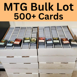 MAGIC THE GATHERING BUNDLE 500 UNSORTED BULK MTG JOB LOT CARDS - MTG BUNDLE - Image 1