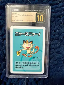 meowth pokemon card 2019 Japanese Old Maid Pristine 10 - Image 1