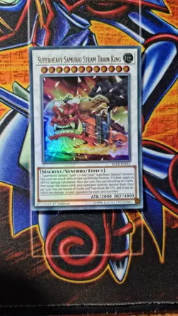 BLLR-EN011 Superheavy Samurai Steam Train King 1st Edition NM Yugioh Card - Image 1