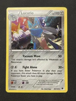 Pokemon TCG Lucario 63/124 (Cosmos Holo) Promo Miscellaneous Cards & Product NM - Image 1