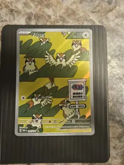 Pokemon Pidgey Scarlet Violet Obsidian Flames Illustration Card 207/197 Rare - Image 1