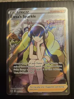 Pokemon TCG Elesa's Sparkle Full Art Holo Card 147/159 Crown Zenith 147/159 - Image 1