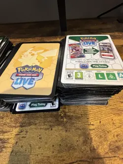 Lot Of 800+ Unused Pokemon Code Cards From S&S, S&V, and Mega Evolution - Image 3