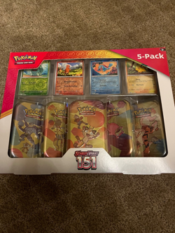 New In Box Pokemon Trading Card Game 5 Pack Scarlet And Violet 151 - Image 2
