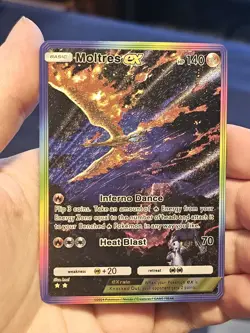 Moltres 274 Pokemon TCG Pocket Genetic Apex Ex Textured Fanart Card - Image 1