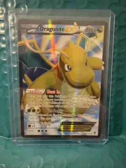 Pokemon TCG Dragonite EX Full Art Holo Ultra Rare Card 108/111, XY-Furious Fists - Image 1