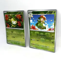 Petilil Pokeball & Lilligant Masterball Reverse Holo Pokemon Card Lot Black Bolt - Image 4