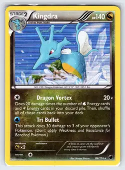 Kingdra 84/116 Black & White Plasma Freeze Pokemon Card Holo Rare - Vlp - Image 1