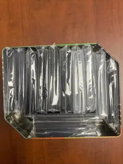 Lot of 12 Assorted Pokemon Sealed ETB Card Sleeves With Tin - Image 2