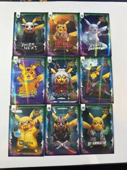 Pokemon Pikachu Cosplay FE Holiday Box Hits. Non Tcg Fan Art Cards. Lot (13) - Image 1