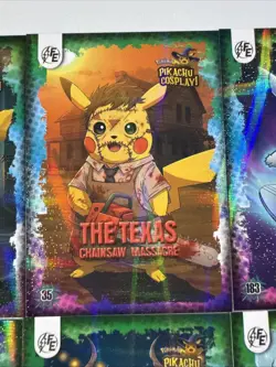 Pokemon Pikachu Cosplay FE Holiday Box Hits. Non Tcg Fan Art Cards. Lot (13) - Image 3