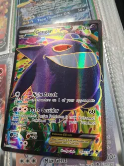 Pokemon Gengar EX Full Art Holo Rare Card 114/119 XY-Phantom Forces 2014 - Image 1