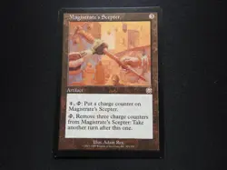 Magistrate's Scepter NM/LP [Mercadian Masques] Mtg Magic Free Tracking! - Image 1