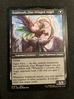 Sephiroth Fabled Soldier/One Winged Angel Final Fantasy Magic the Gathering - Image 2