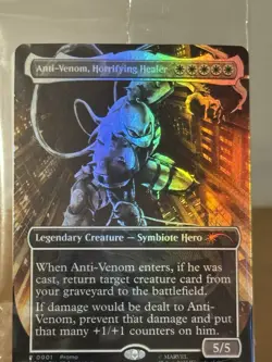 Magic The Gathering Anti-Venom Horrifying Healer Borderless Foil NEW SEALED USA - Image 4