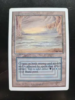 Underground Sea Magic the Gathering Unlimited Edition x1 Light Wear English - Image 1