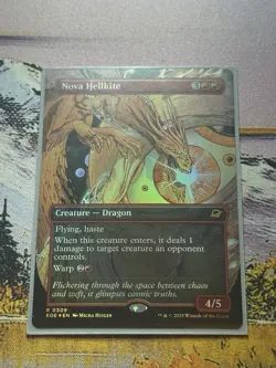 Nova Hellkite - Foil - Borderless Edge of Eternities - Image 1