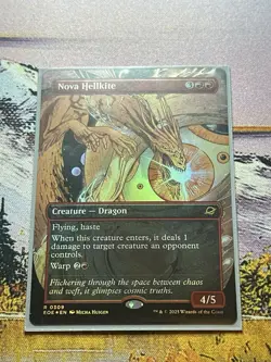 Nova Hellkite - Foil - Borderless Edge of Eternities - Image 3