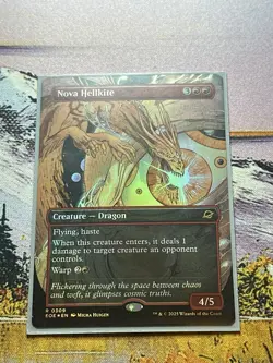 Nova Hellkite - Foil - Borderless Edge of Eternities - Image 4