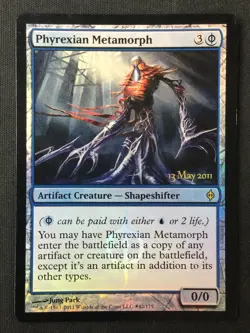 MTG Launch Party & Release Event Promo #42 Phyrexian Metamorph FOIL HP - Image 1