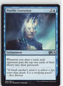 Magic the Gathering Core Set 2019 Non Foil Uncommon #68/280 Psychic Corrosion - Image 1