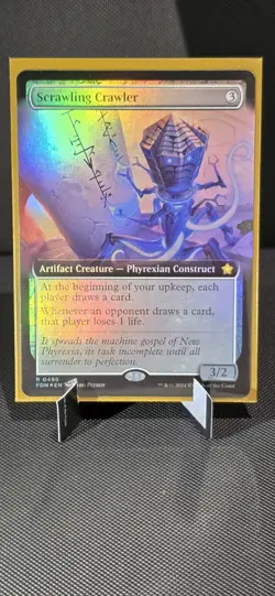 Scrawling Crawler Foil Extended Art #486 Foundations - Image 1