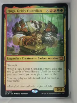 MTG Magic the Gathering Hugs, Grisly Guardian (218/427) Bloomburrow LP - Image 1
