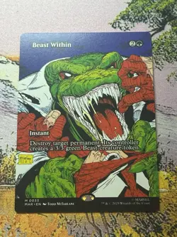 Beast Within Marvels Spiderman Magic The Gathering Bonus Sheet Cool Comic Artttt - Image 1
