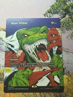 Beast Within Marvels Spiderman Magic The Gathering Bonus Sheet Cool Comic Artttt - Image 2