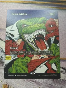 Beast Within Marvels Spiderman Magic The Gathering Bonus Sheet Cool Comic Artttt - Image 5