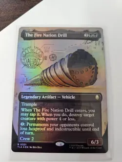 The Fire Nation Drill Borderless FOIL MTG Avatar: TLA Nm/M *ON HAND* - Image 1