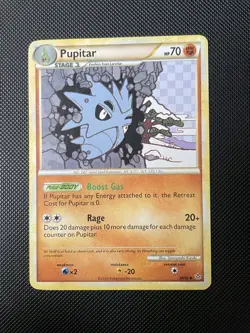 Pupitar 38/95 Pokemon HGSS HS Unleashed Regular Uncommon LP - Image 1