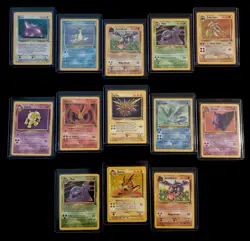 1999 Pokemon Fossil Rare Lot (13) WOTC Vintage LP Ditto Lapras Kabutops - Image 1