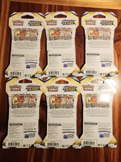 Lot of 6 - Pokemon TCG Sword & Shield Brilliant Stars Sleeved Booster Pack - Image 2