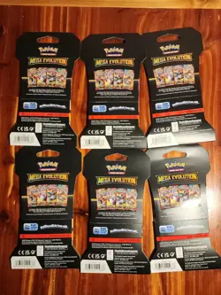 Lot of 6 - Pokemon TCG Mega Evolution Sleeved Booster Pack Factory Sealed - Image 2