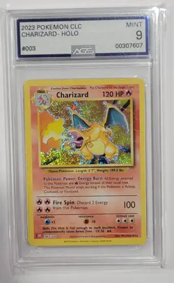 2023 #003 Charizard Classic Collection Graded AGS Mint 9 Pokemon TCG - Image 1