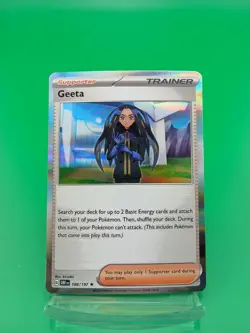 Pokemon TCG Geeta 188/197 Scarlet & Violet - Obsidian Flames Holo Rare NM/M - Image 1
