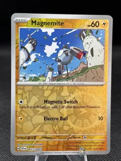 Reverse Holo Magnemite 063/198 Common Scarlet & Violet Base Set Pokemon TCG - Image 1