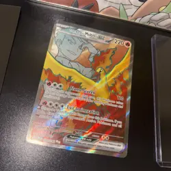 Team Rocket's Moltres ex 208/182 - Pokemon SV Destined Rivals - Holo UR NM ?? - Image 5