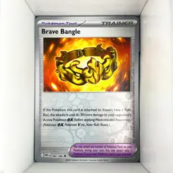 Brave Bangle 080/086 Pokemon Tool Trainer White Flare English reverse holo - Image 1