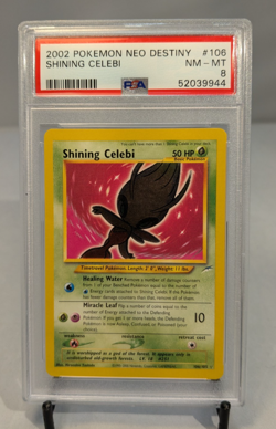 2002 Pokemon Neo Destiny #106 Shining Celebi PSA 8 - Image 1